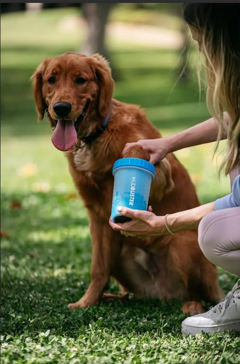 Mudbuster Portable Dog Paw Cleaner, Medium, Blue - Premium Quality Pet Supplies and Accessories